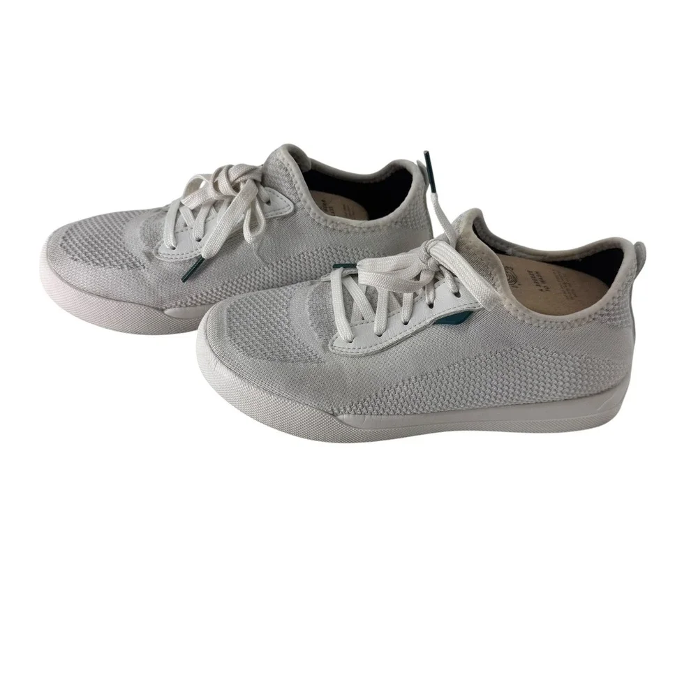 Vessi Weekend Women 6 Marble White Waterproof Knit Low Top Sneakers Dyma-tex